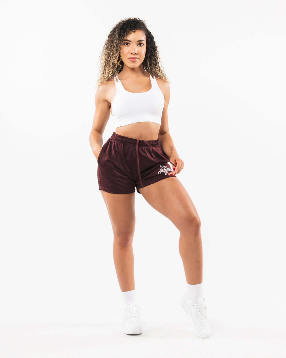 Signature Mesh Short 4" - Sangria - Image 2
