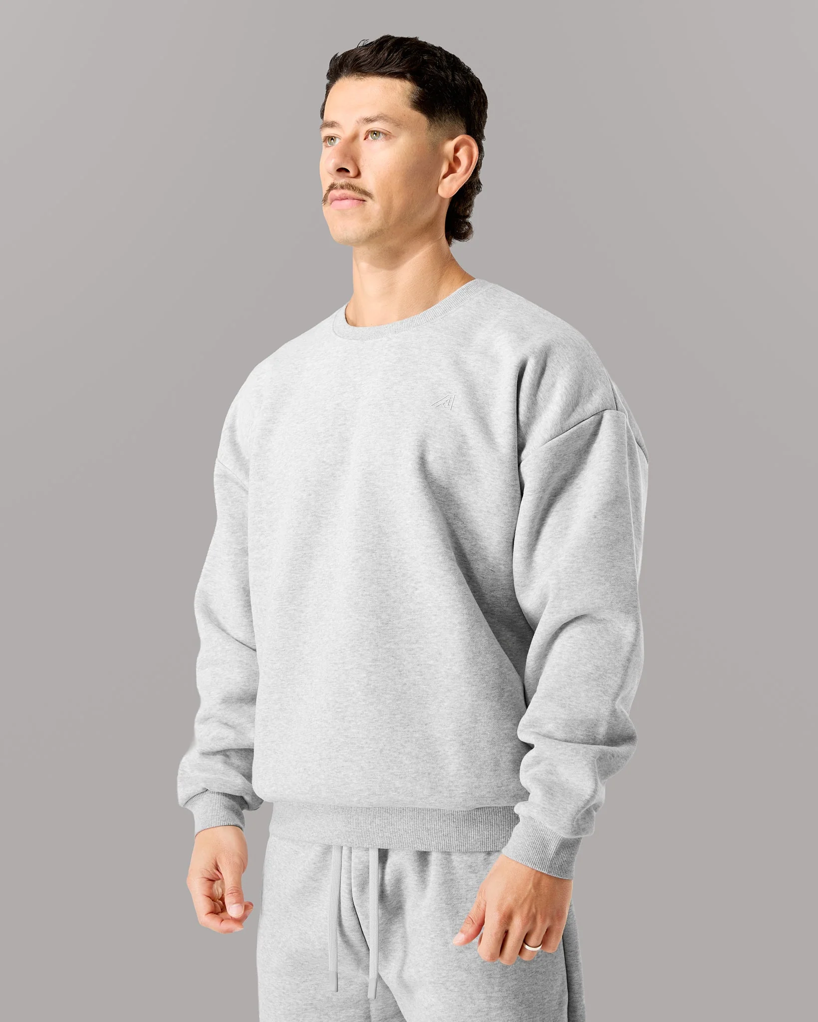 Staple Crewneck - Heather Grey - Image 3
