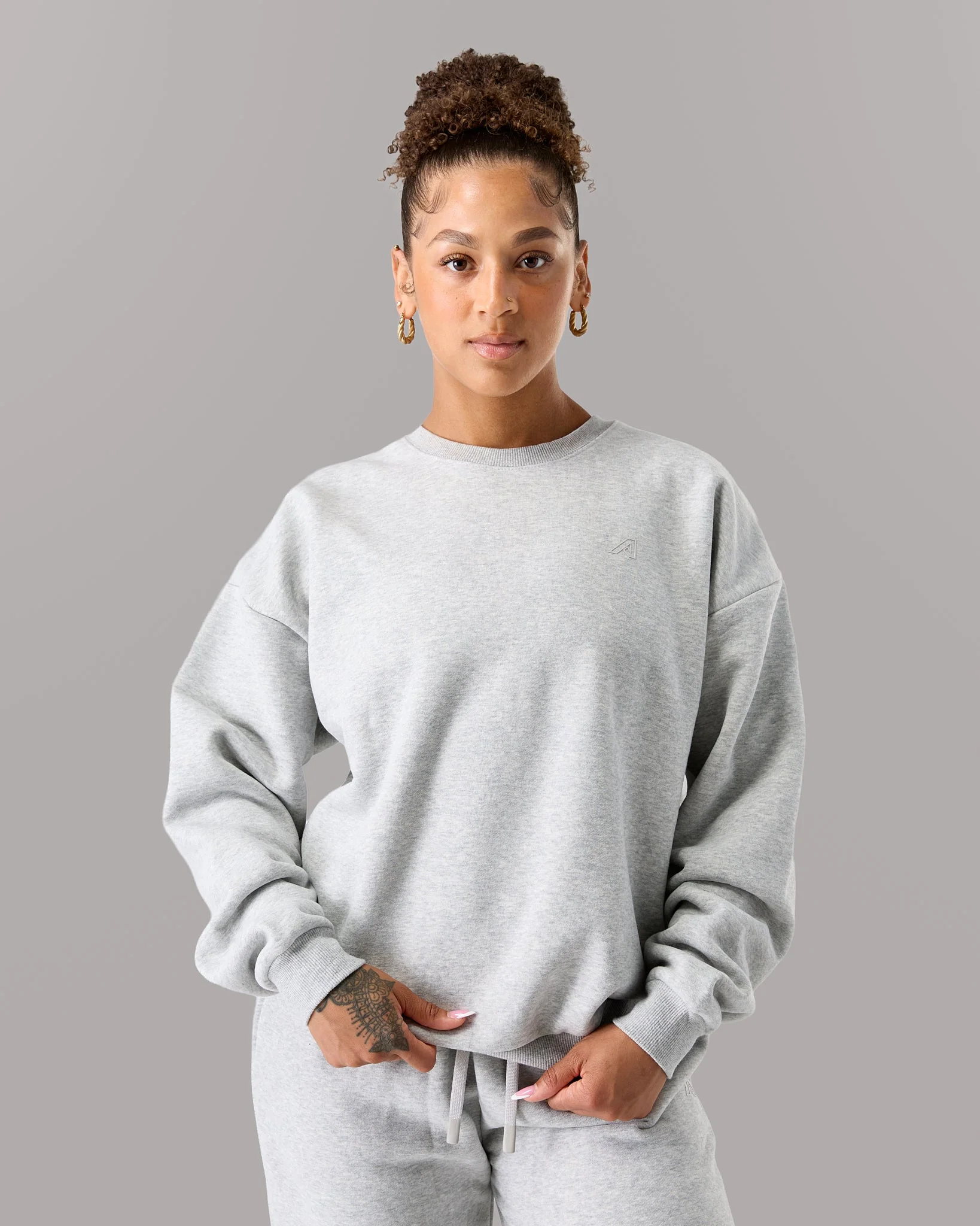 Staple Crewneck - Heather Grey - Image 6