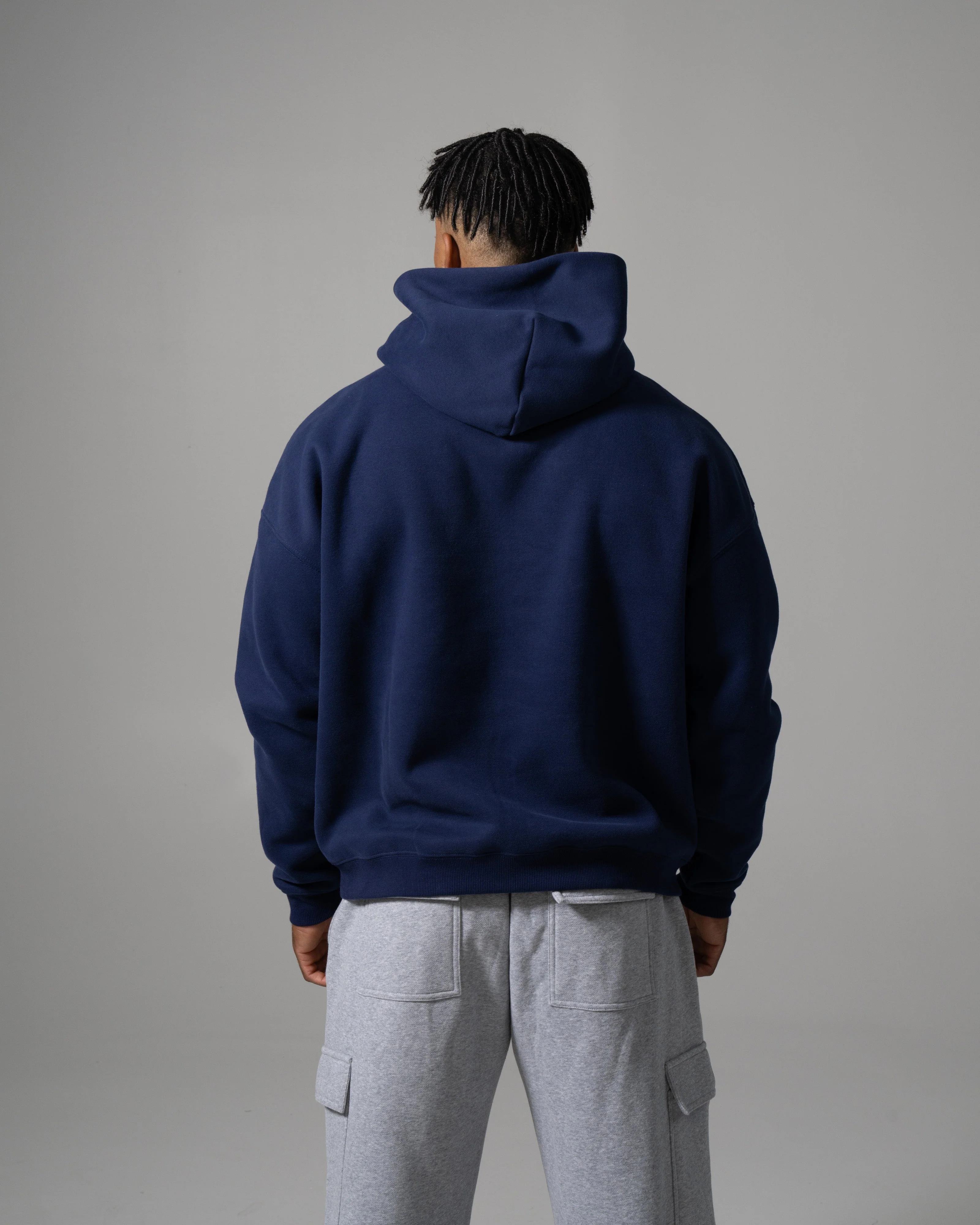 Staple Hoodie - Dark Indigo - Image 4