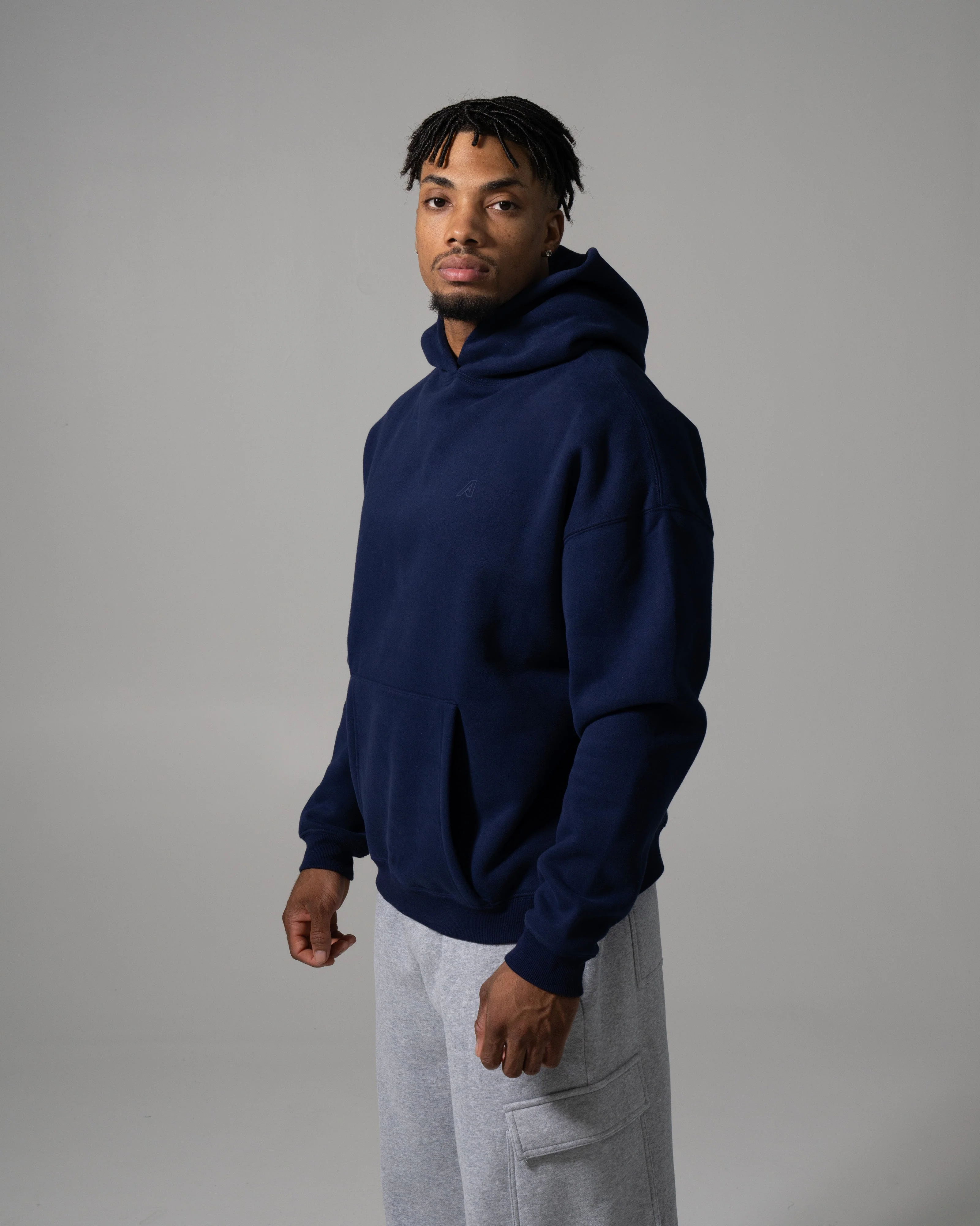 Staple Hoodie - Dark Indigo - Image 6