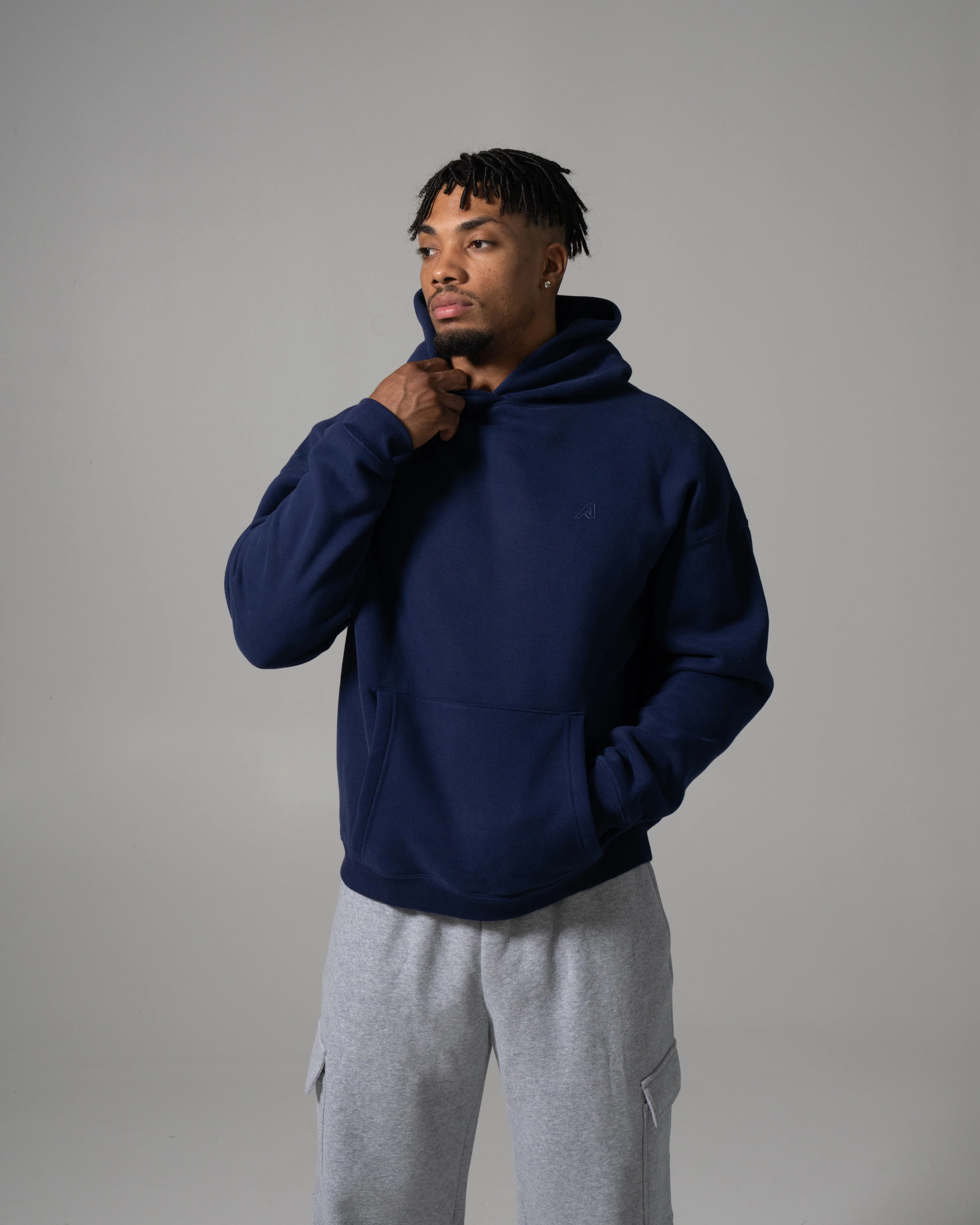 Staple Hoodie - Dark Indigo - Image 7