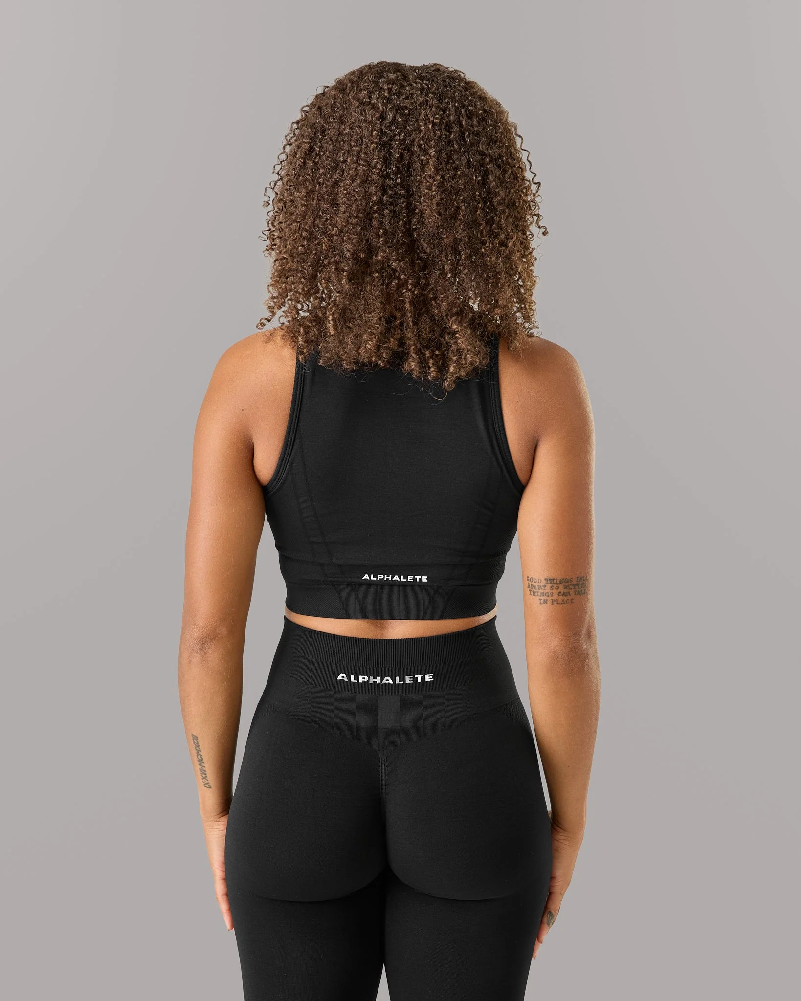 Stratus Crop Tank - Black - Image 4