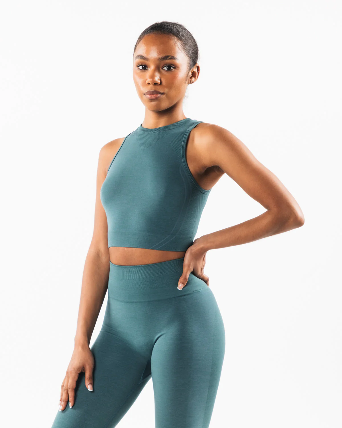Stratus Crop Tank - Ocean - Image 3