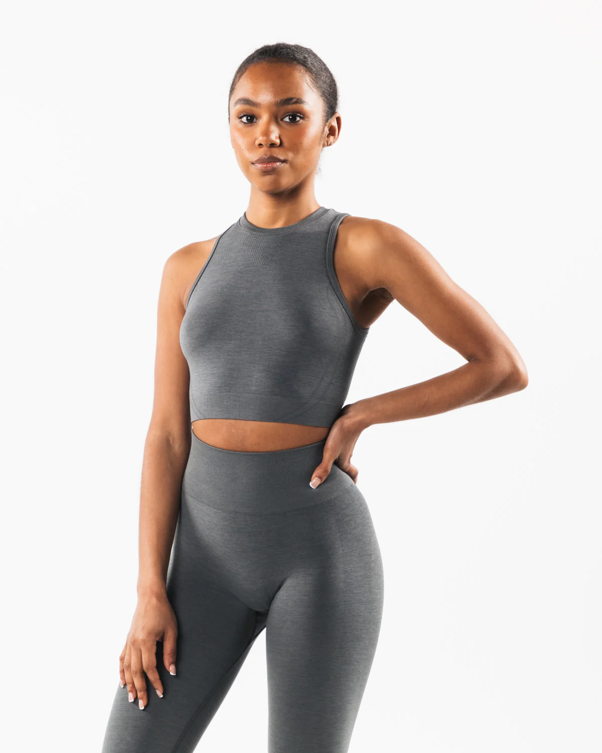 Stratus Crop Tank - Smoke - Image 3