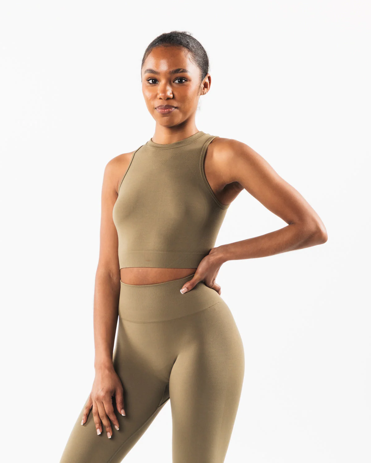Stratus Crop Tank - Willow - Image 3