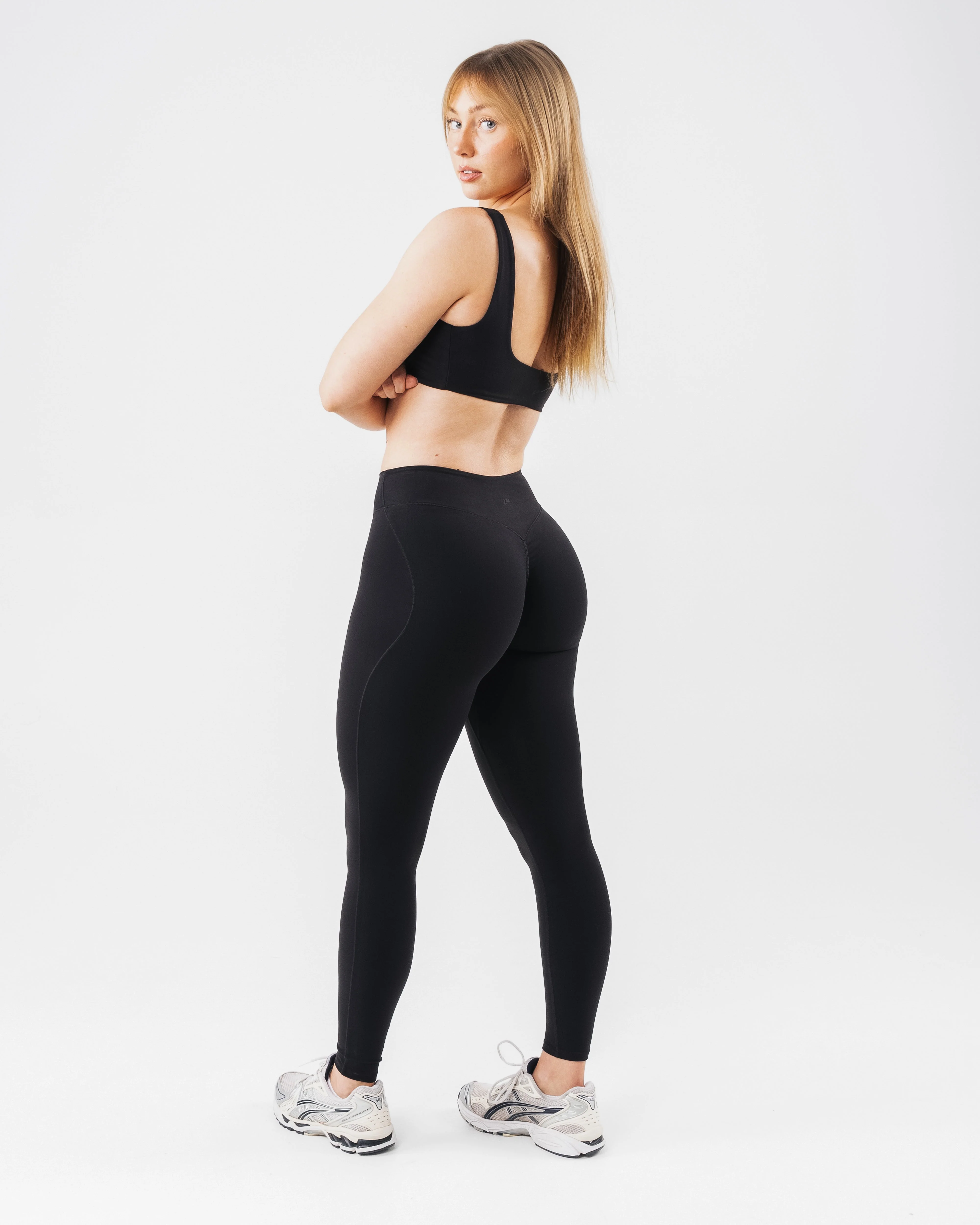 Everyday Core Mid Rise Legging - Black - Image 7