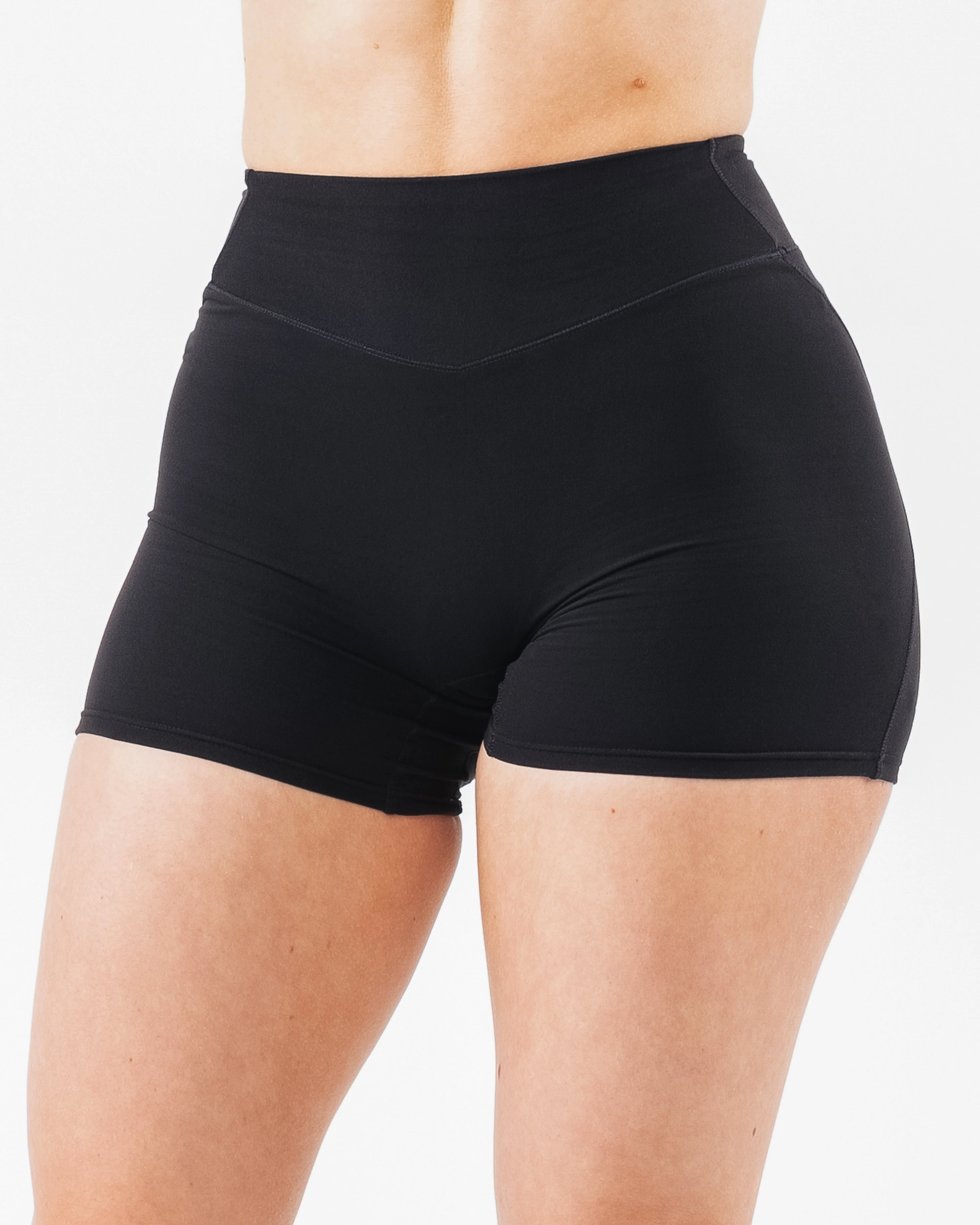 Everyday Core Mid Rise Short - Black - Image 3