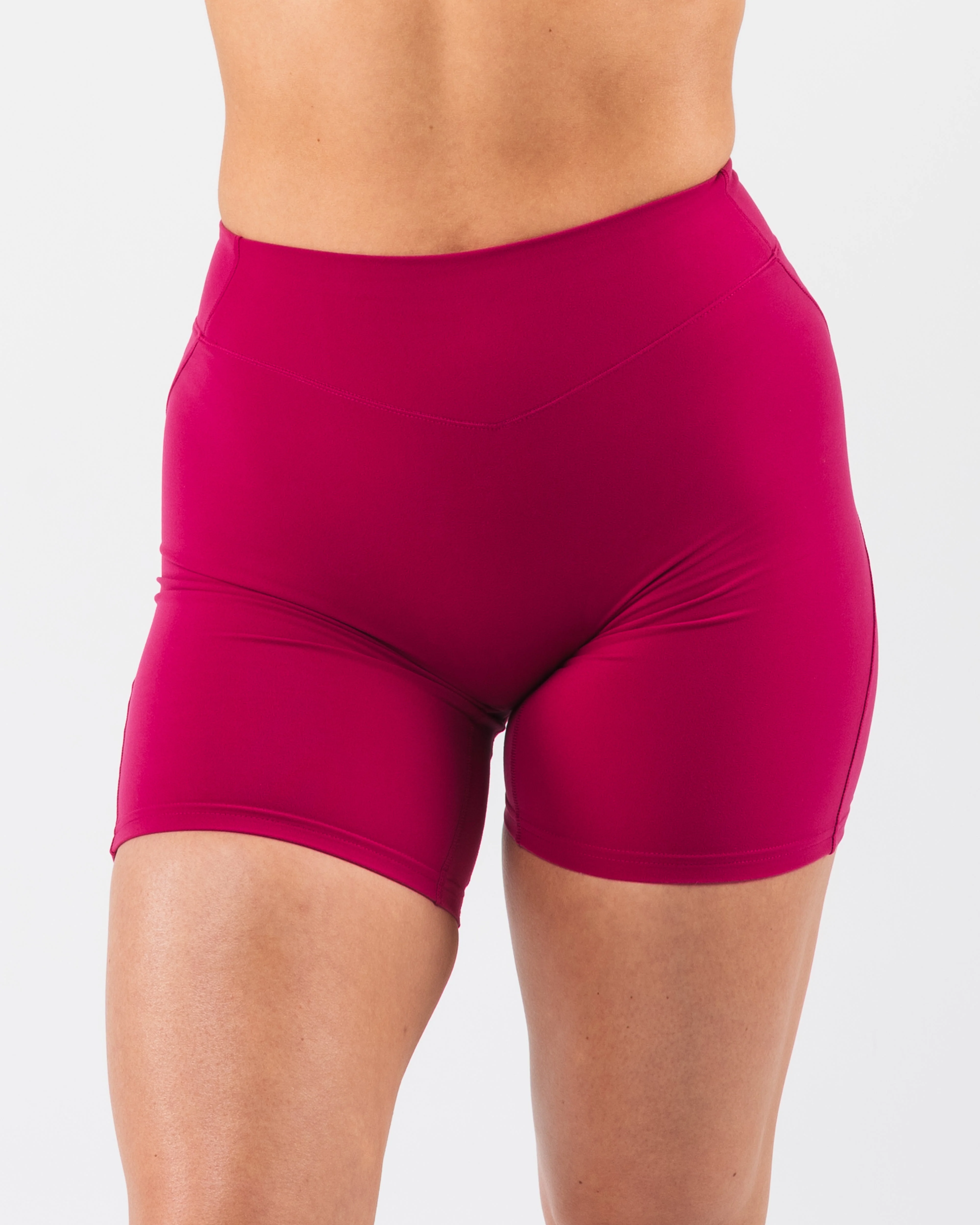 Everyday Core Mid Rise Biker Short - Berry - Image 3