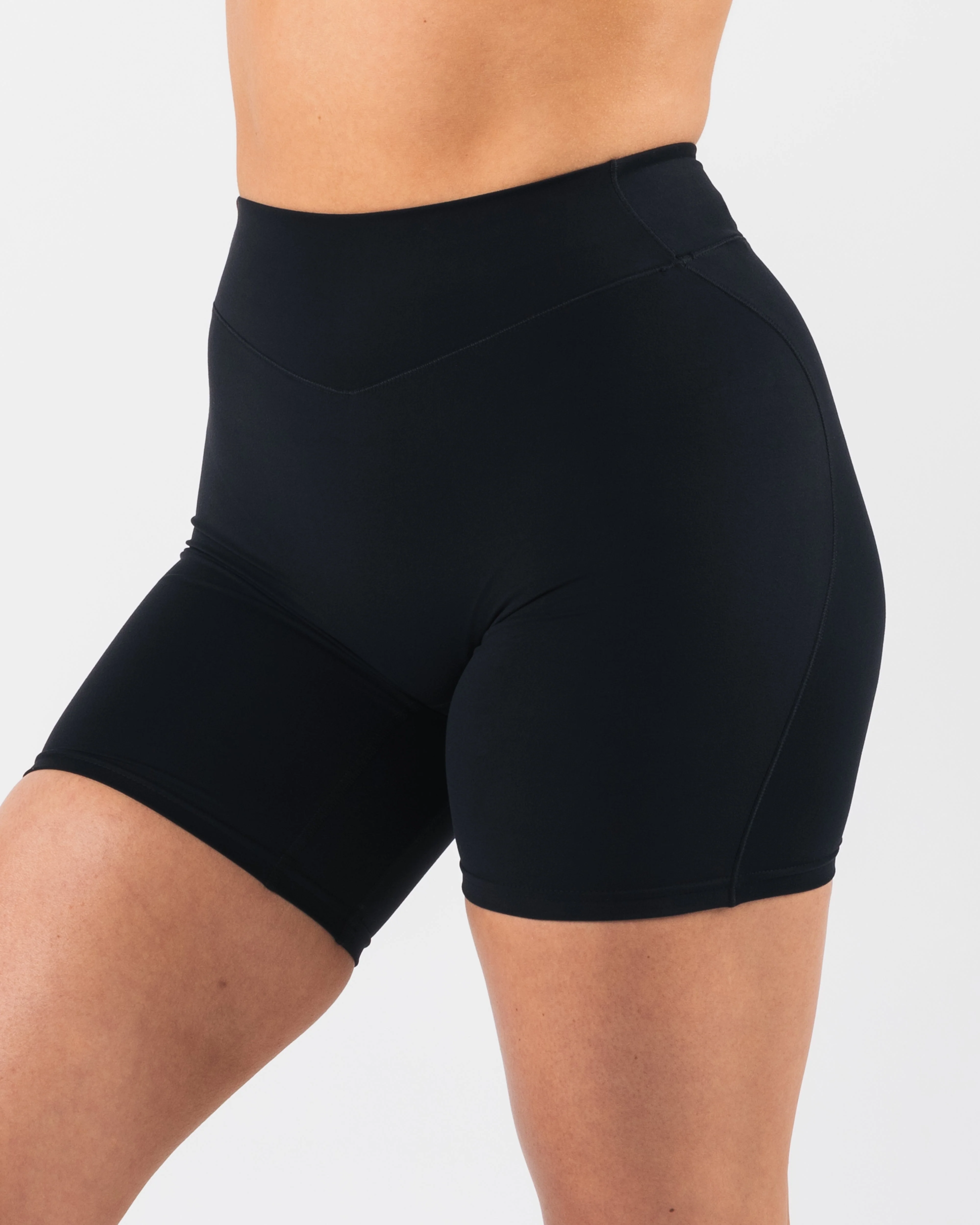 Everyday Core Mid Rise Biker Short - Black - Image 4