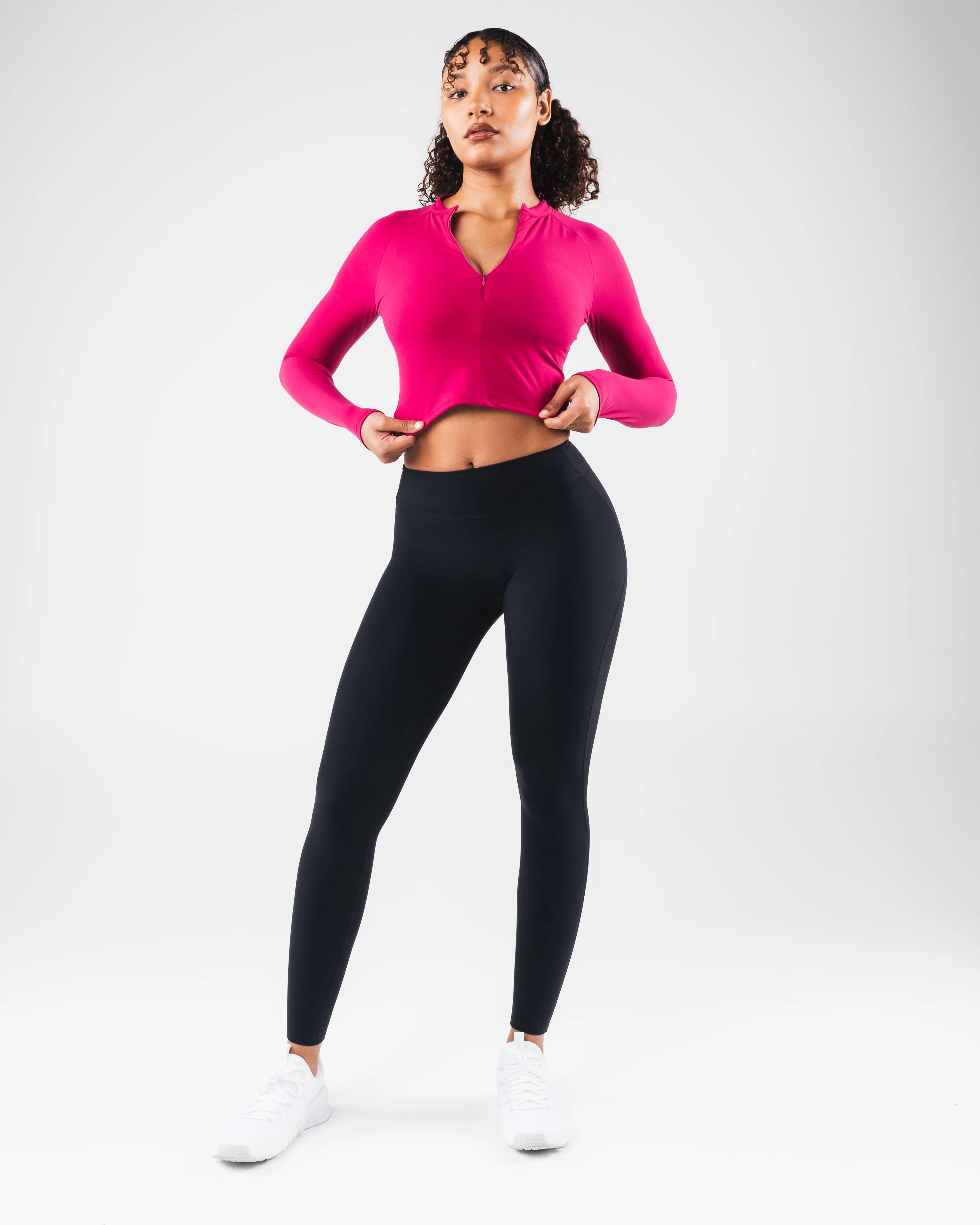 KDM LS Zip Bra - Berry - Image 2