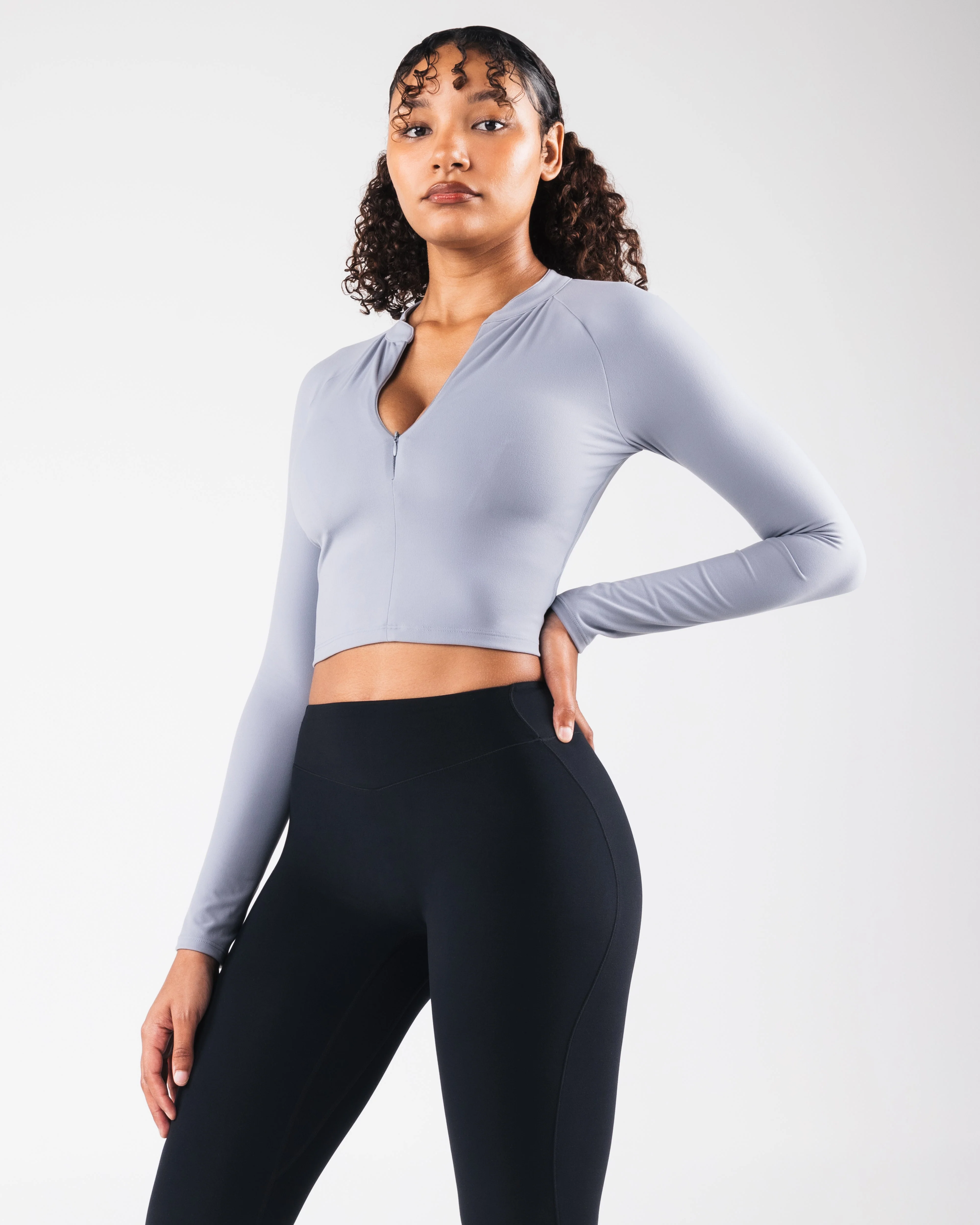KDM LS Zip Bra - Mist - Image 3