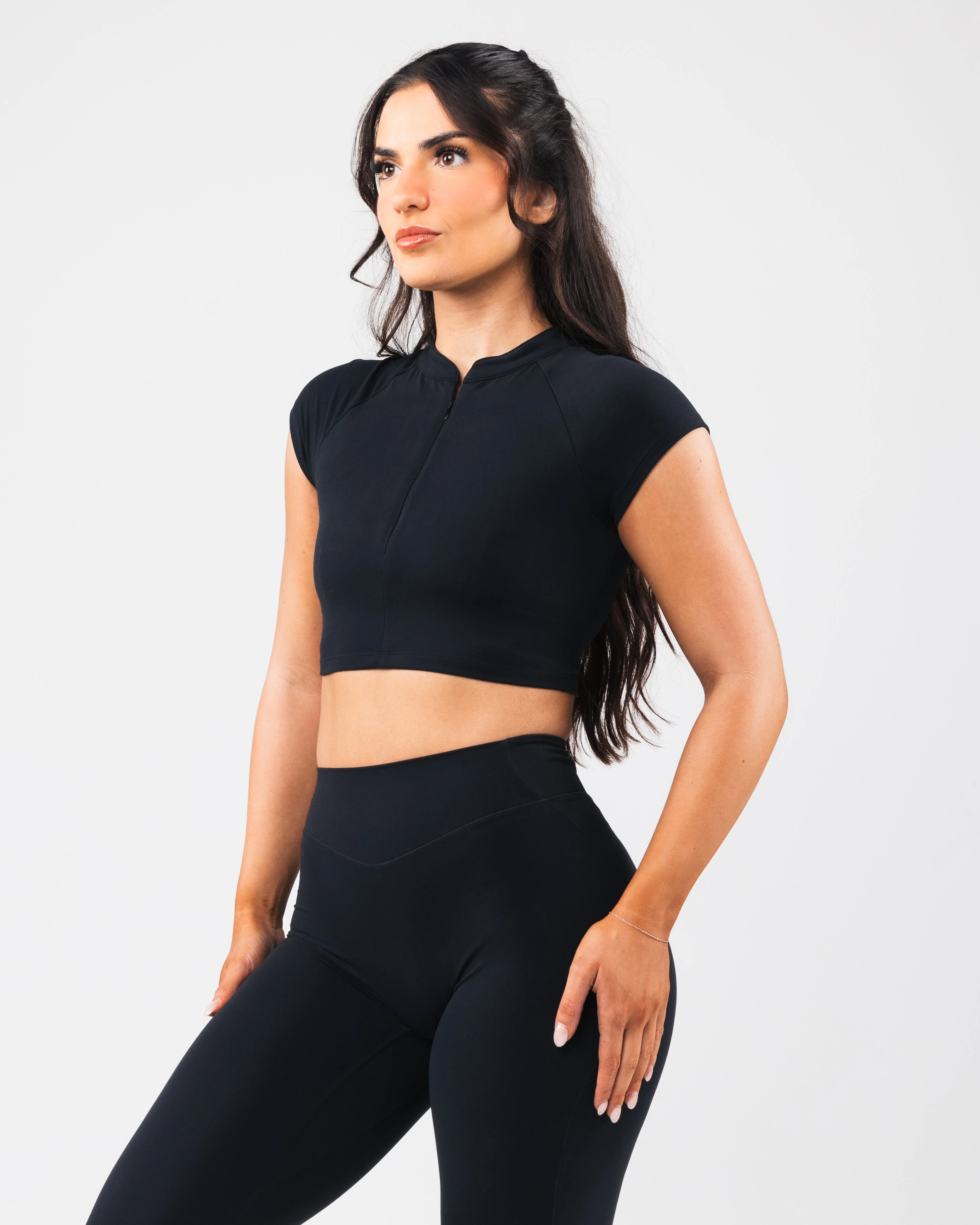 KDM Zip Bra - Black - Image 3