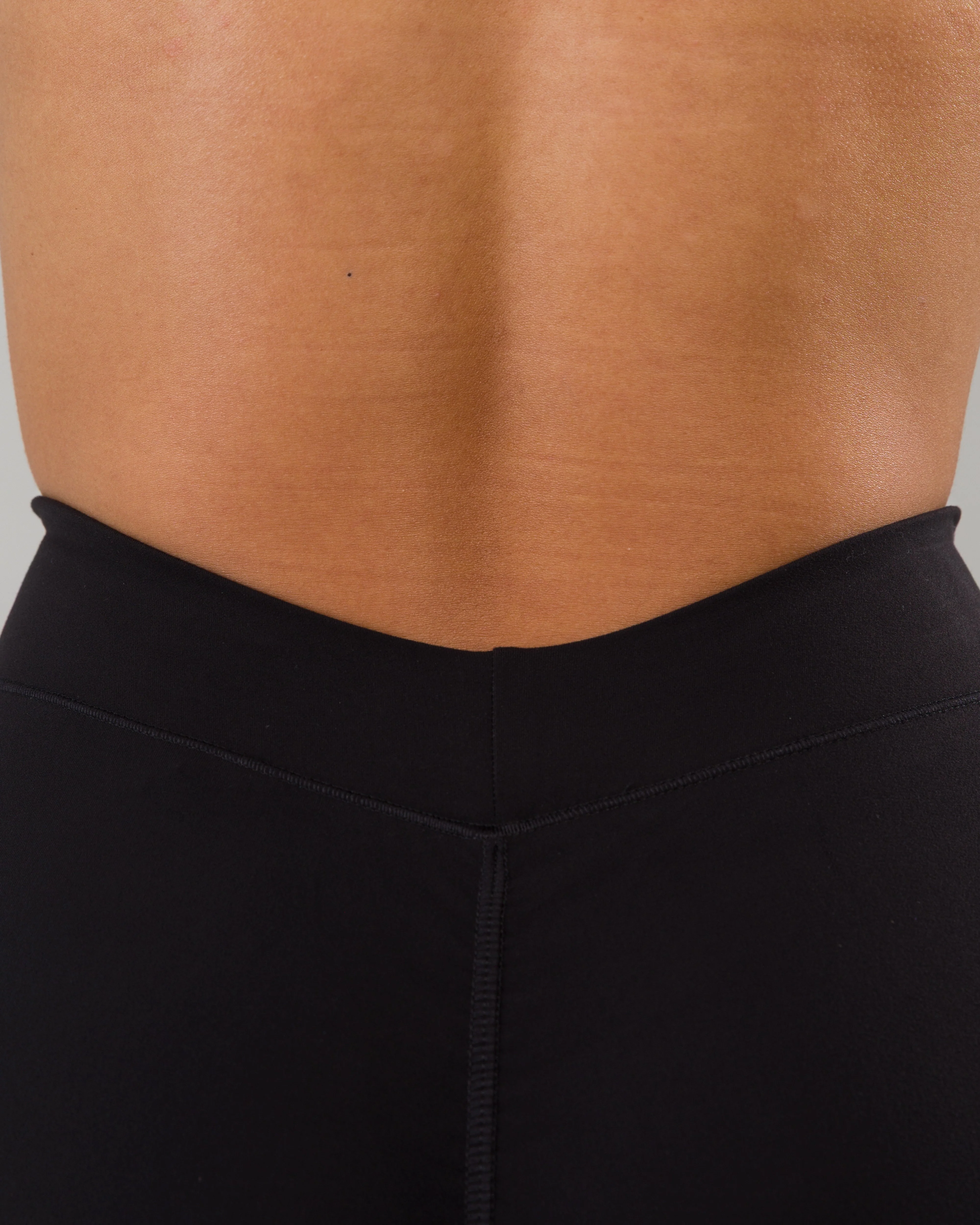 Dip Back Mid Rise Short - Black - Image 6