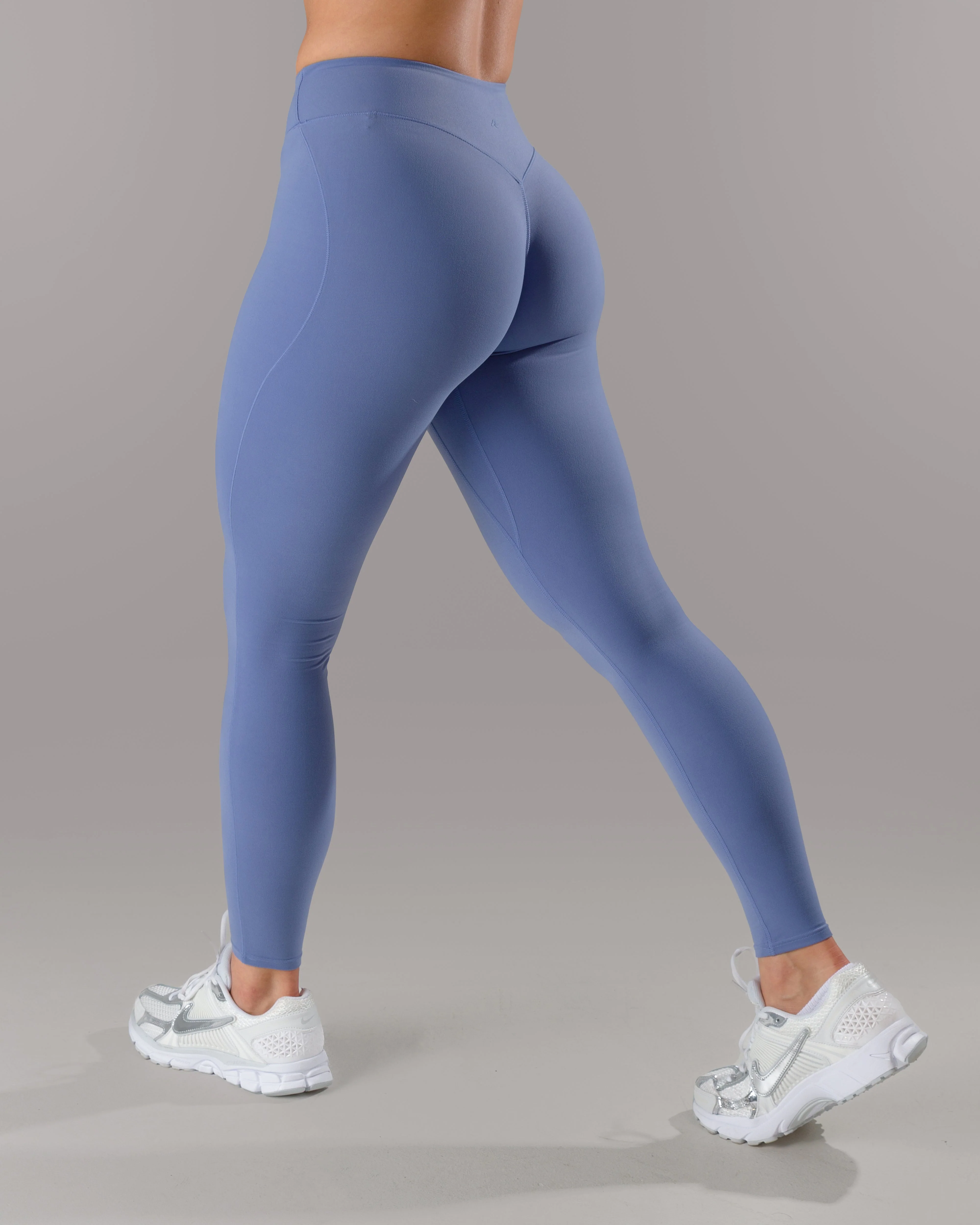 Wrap Mid Rise Legging - Bluebonnet - Image 3