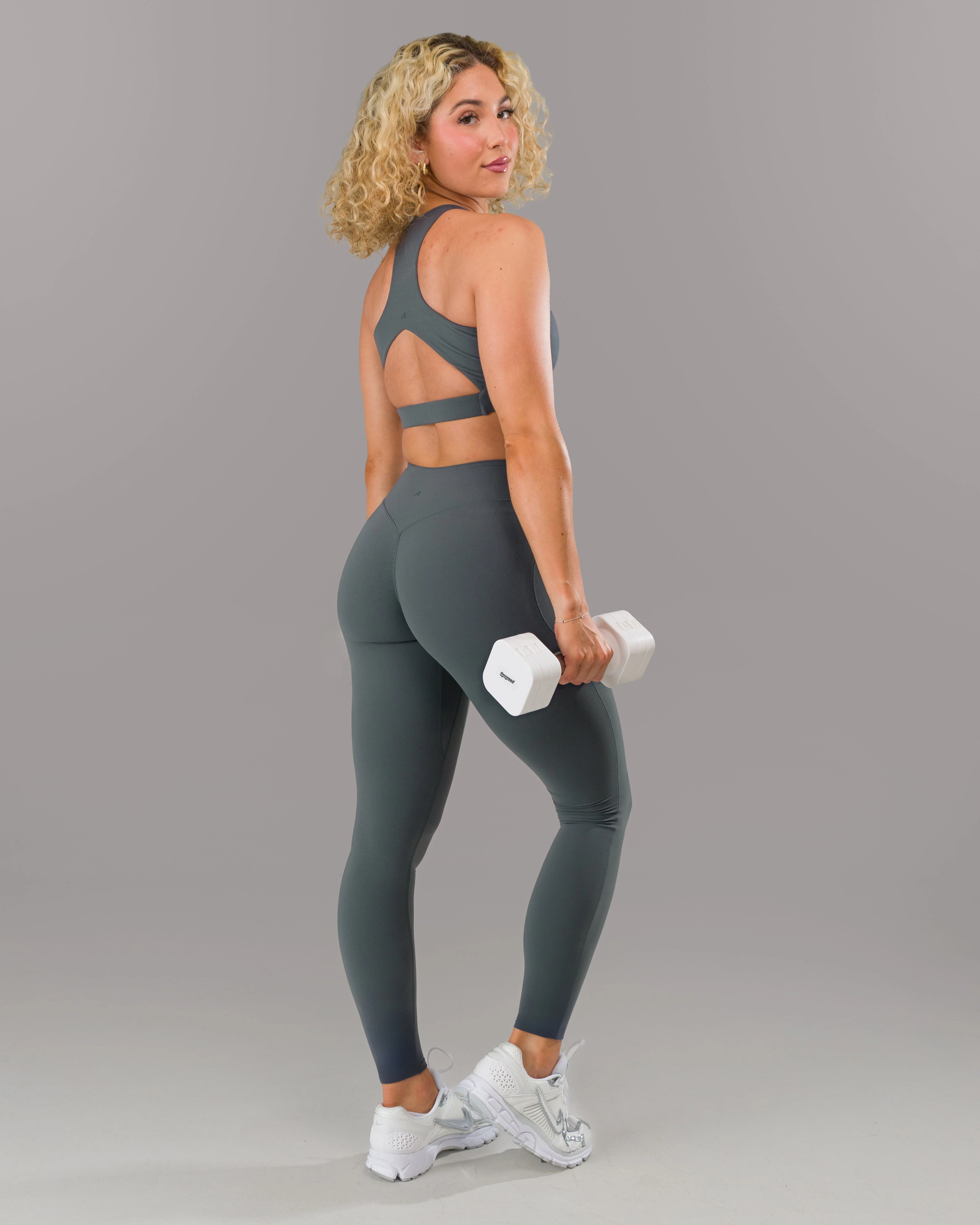 Wrap Mid Rise Legging - Dark Navy - Image 4