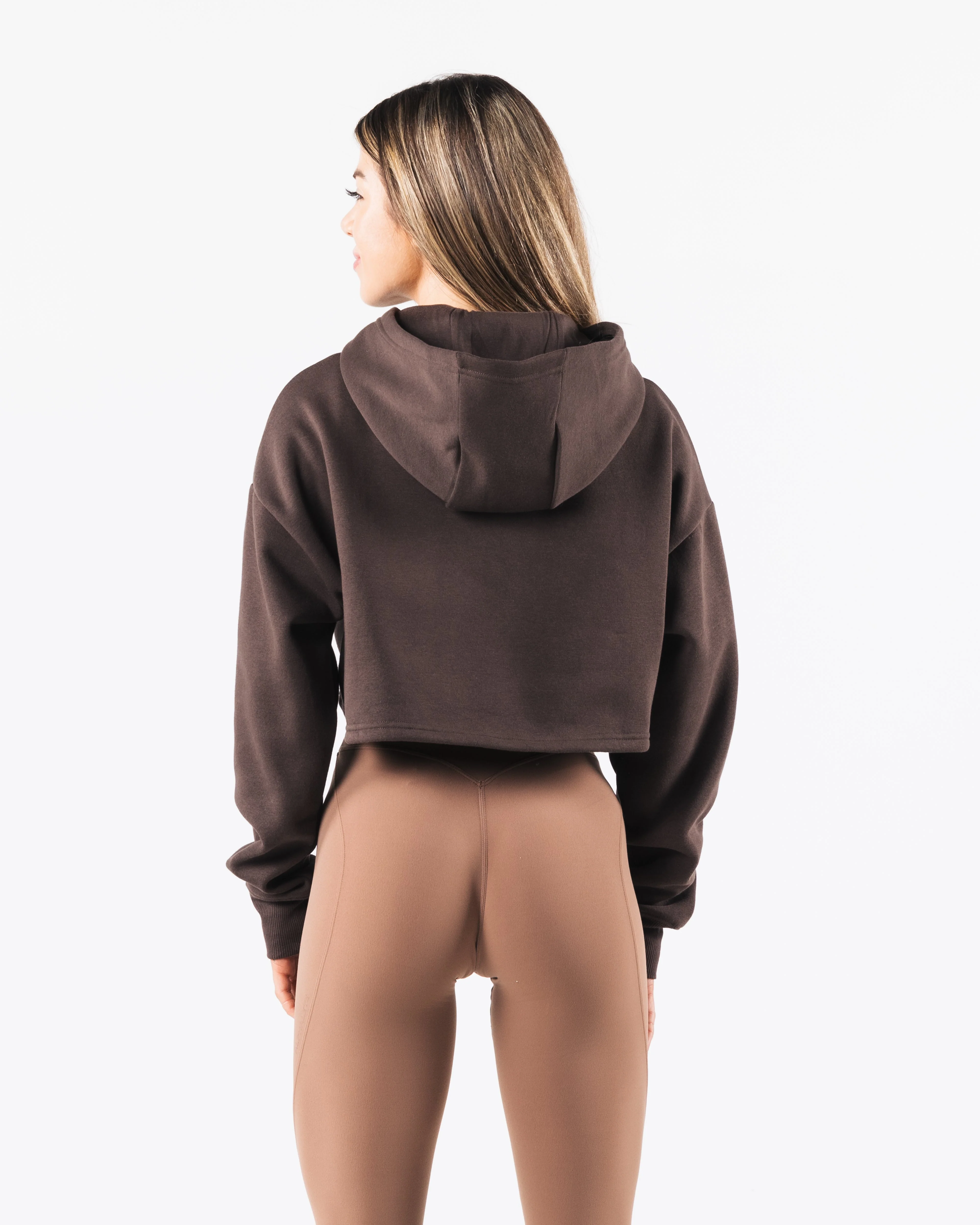 Trilogy Crop Hoodie - Pewter - Image 4